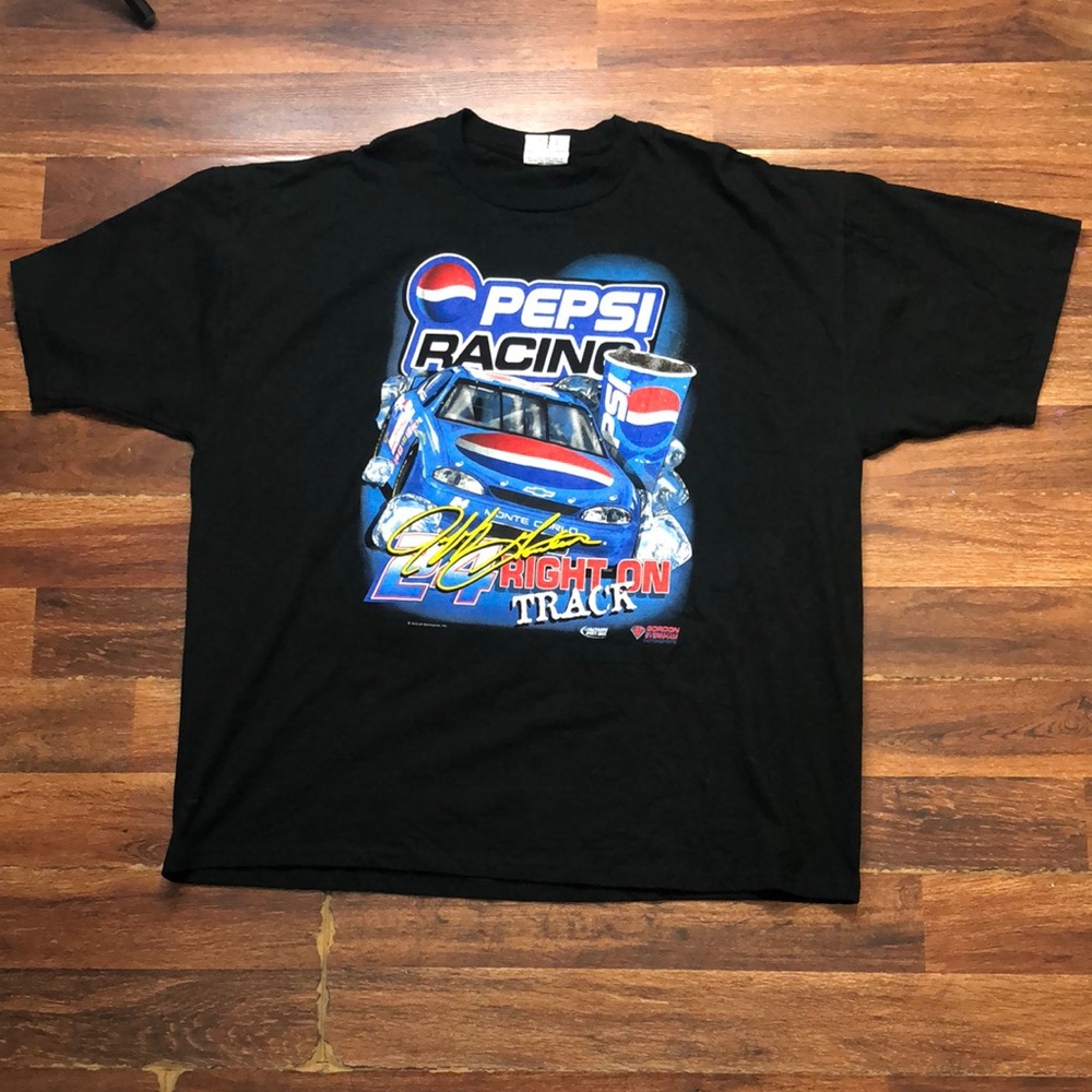 *Vtg Jeff Gordon Pepsi Racing Nascar Tshirt Sz 2XL 1999 Evernham Front and Back